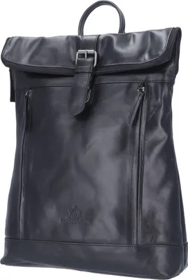 Produktbild von The Skandinavian Brand Leder Freizeit Rucksack schwarz : schwarz-00 Farbsortierung: schwarz-00