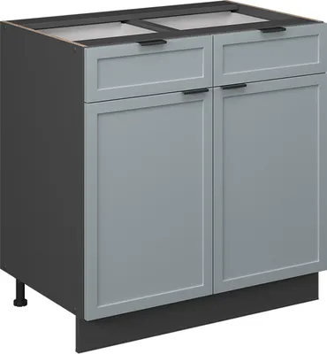 Imagen del producto de Mueble bajo de cocina Vicco Fame-Line Azul claro-gris 80 cm sin encimera, Model 50666