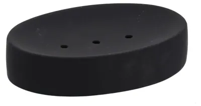 Produktbild von Seifenschale aus steinzeug mit rubbereffekt - schwarz - Tendance