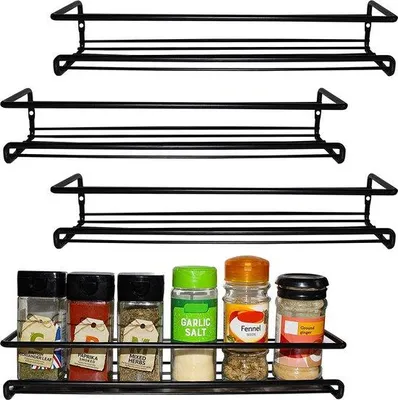 Produktbild von Kräutenschrank für Kräuterflaschen, Holz, 2 Etagen