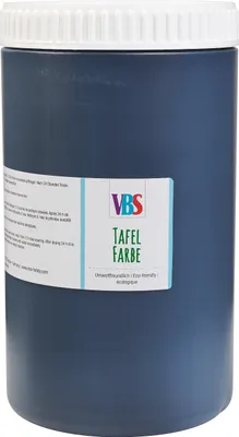 Produktbild von VBS Tafelfarbe schwarz 250 ml Kreidefarbe für Wände Möbel und Deko 1.000 ml