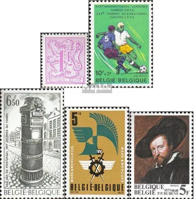 Produktbild von Briefmarken Belgien 1977 Mi 1902,1903,1904,1907,1912 (kompl.Ausg.) postfrisch Löwe