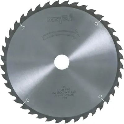 Image de Lame de scie Mafell, carbure (HM), 250 x 1,8/2,8 x 30 mm, denture 40, référence WZ | 092465
