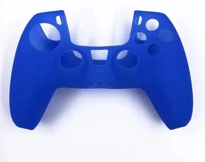 Imagen del producto de Funda de silicona compatible con el mando de Playstation 5 - Protector para mando - Funda de silicona para PS5 - Accesorios para Playstation 5 - Cubierta - Funda - Funda de silicona - Azul - CHPN