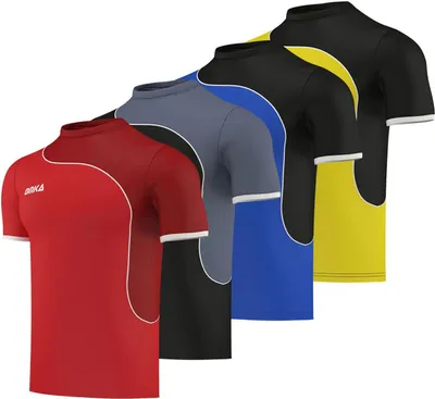 Produktbild von OMKA 6er Trikot-set Trikot Teamwear Fußball Handball Rugby Laufsport Volleyball, Farbe:Gelb, Größe:S
