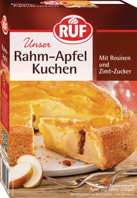 Produktbild von RUF Rahm-Apfel Kuchen Backmischung