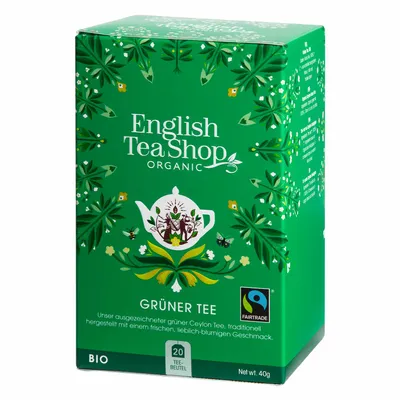 Produktbild von ETS - Grüner Tee, BIO Fairtrade, 20 Teebeutel