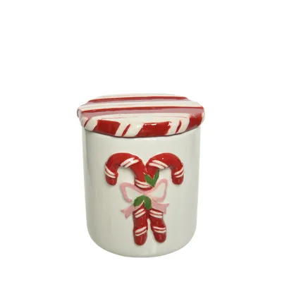Image de Kaemingk SNOWFLAKE verre avec motif de Noël 11x11x13 cm