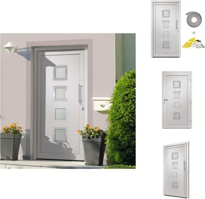 Produktbild von vidaXL Haustür Weiß 108x208 cm - Haustüren