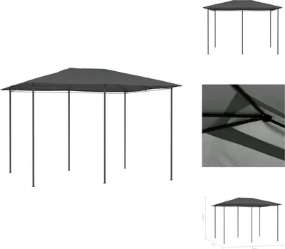 Obrázok produktu pre vidaXL Pavilón 3x4x2,6 m antracit 160 g/m² - Pavilóny a párty stany