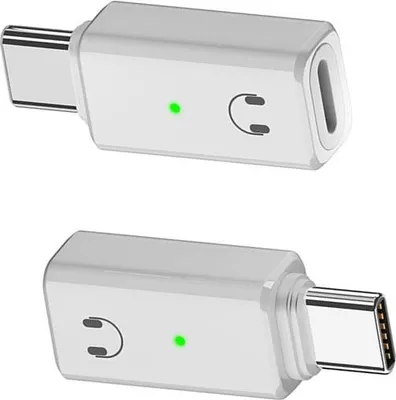 Produktbild von INF Lightning Buchse auf Type-C Stecker Adapter für Audio und Anrufe Weiß