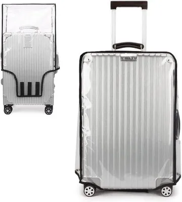 Productafbeelding van Transparante PVC Kofferhoes 20 Inch - Waterdichte Beschermhoes voor Reisbagage