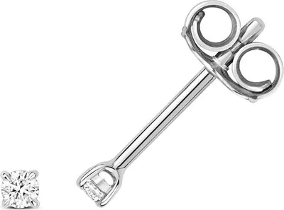 Produktbild von Funkelndes Feuer 18 Karat (750) Weißgold Damen - Diamant Paar Ohrstecker Brillant-Schliff 0.06 Karat H - SI2; TRS3464618KW