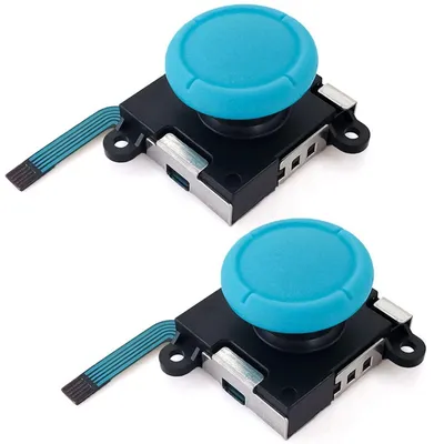 Immagine prodotto di Set di 2 joystick per Nintendo Switch: stick sinistro e destro di ricambio, blu