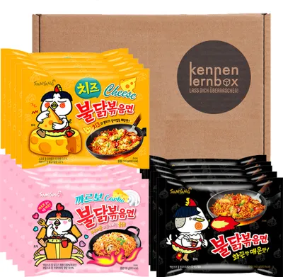 Obrázok produktu pre Samyang BULDAK Ramen Combo | Starter Box | 5 balení Hot Chicken & 5 balení Carbonara & 5 balení Cheese