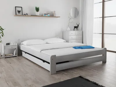 Produktbild von Bett Emily 140 x 200 cm, Weiß Matratze: Ohne Matratze, Lattenrost: Ohne Lattenrost