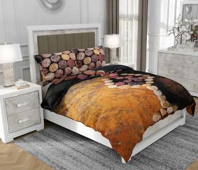 Obrázek produktu pro Povlečení 200x220 cm + 2x70x80 cm, 3dílná sada, 100% bavlna, satyna, zip, abstraktní, vícebarevná - SOVIO | So.0180