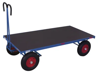Produktbild von VARIOfit Handpritschenwagen ohne Bordwand Luftbereifung 1.600 x 800 mm Traglast 1.000 kg