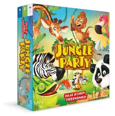 Produktbild von MNKY Entertainment Brettspiel Jungle Party - Familienspiel für Kinder