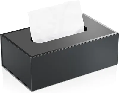 Immagine prodotto di Contenitore per fazzoletti cosmetici con coperchio magnetico, dimensioni 24,5 x 14 x 9,7 cm, , ideale per il bagno