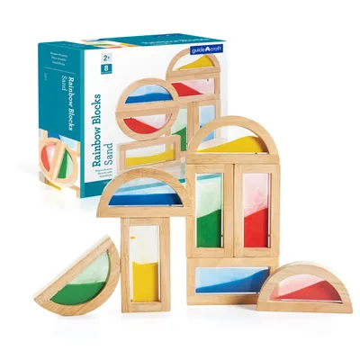 Produktbild von Regenbogenblöcke mit Sand / Guide craft