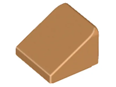 Image de Lego® 1x1 brique inclinée 30° x 1 x 1 x 2/3 54200 - 1 pièce Nougat moyen