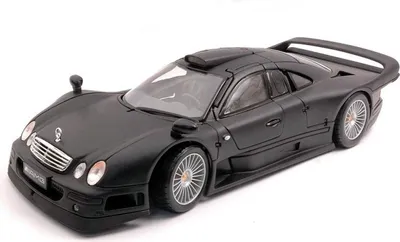 Produktbild von Maisto 31849 - Modellauto -  Mercedes CLK-GTR Streetversion (matt-schwarz, Maßstab 1:18)
