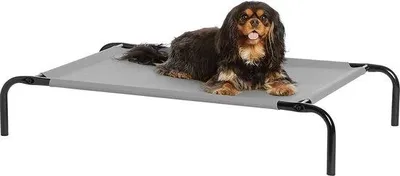 Image de Lit pour chien gris - Taille S - 90 x 55 x 19 cm