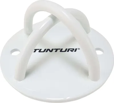 Produktbild von Tunturi Wandhaken 12 cm für Suspension Trainer, Sling Trainer Decken-Haken aus Stahl für bis zu 200 kg, Weiß