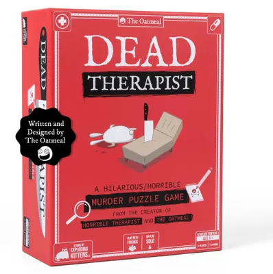 Imagen del producto de Exploding Kittens: Dead Therapist: Para 1 o más jugadores, a partir de los 17 años. Juego de misterio