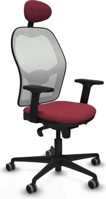 Immagine prodotto di Sedia da ufficio con poggiatesta Jorquera Piqueras y Crespo 2D036G1 Rosso granato