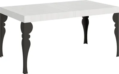 Zdjęcie produktu dla Stół rozkładany 90x160/420 cm Paxon Biały Jesion Stelaż Antracyt