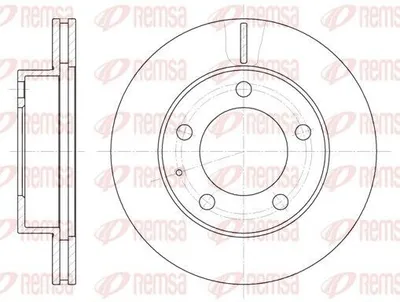 Produktbild von 2x REMSA Bremsscheibe 6203.10 vorne passend für PEUGEOT 206 Stufenheck 258mm