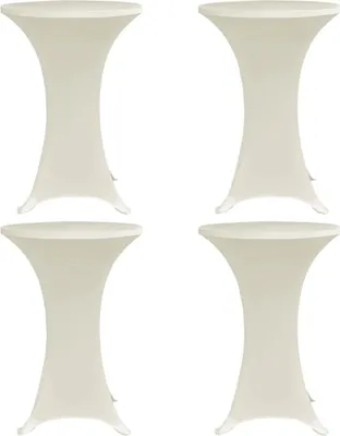 Produktbild von Stehtischhussen 4 Stk. Ø 70 cm Creme Stretch