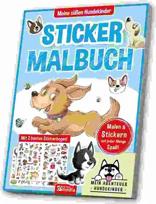 Produktbild von Sticker Malbuch - Hundekinder