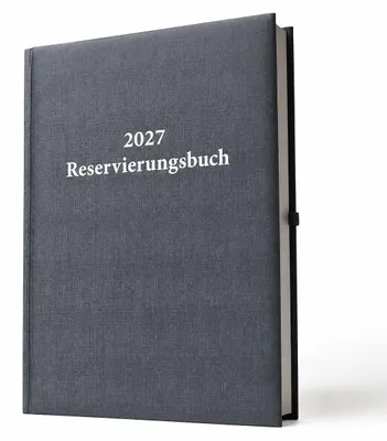 Produktbild von 2027 ADINA Dickes Reservierungsbuch A4 anthrazit-metallic