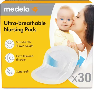 Produktbild von Medela 101045876 Stilleinlagen ultra atmungsaktiv 30 St