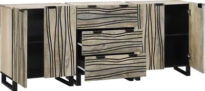 Immagine prodotto di vidaXL Set di mobili da bagno con cassetti 3 pezzi Materiale a base di legno bianco