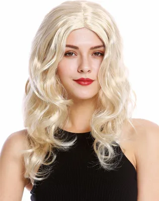 Produktbild von WIG ME UP Perücke Lang Mittelscheitel Wellig Blond 90831-ZA83