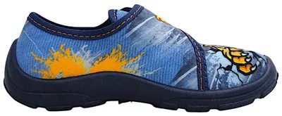 Imagen del producto de Zapatos de marca Fischer para niños, zapatillas para interiores, color azul, para uso diario