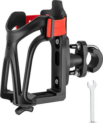 Produktbild von ROCKBROS Fahrrad Flaschenhalter Motorrad Becherhalter Getränkehalter, Schwarz rot