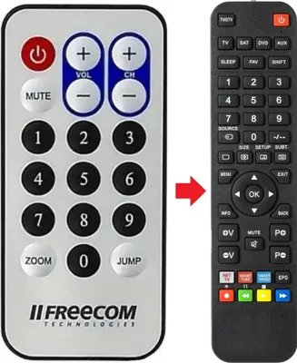 Produktbild von Fernbedienung geeignet für FREECOM DVBT-STICK