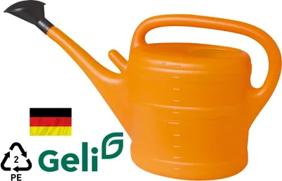 Produktbild von Gießkanne 10 l orange mit Aufsteckbrausekopf hochwertiger Kunststoff