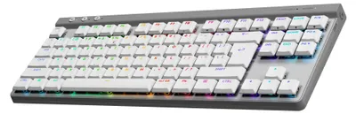 Produktbild von Logitech G G515 LIGHTSPEED TKL, Verkabelt & Kabellos, RF Wireless + Bluetooth, Mechanischer Switch, QWERTY, RGB-LED, Weiß