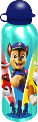 Zdjęcie produktu dla Aluminiowa butelka do picia dla dzieci Paw Patrol 500 ml turkusowa