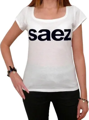 Produktbild von Damen Grafik T-Shirt Saez Öko-Verantwortlich Vintage Jahrgang Kurzarm Lustige Druck Geburtstag Geschenk Frau