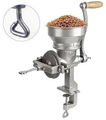 Produktbild von Manuelle Gewürzmühle & Handmühle – Robust & Einstellbar, Vielseitig für Mais, Malz, Schrot, Kaffee, Mohn, Nüsse & Korn