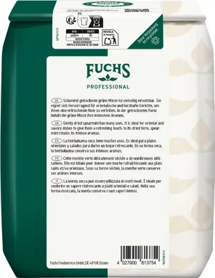 Image de Fuchs Professional Menthe verte en feuilles aromatique paquet de 250g