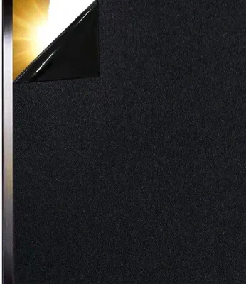 Produktbild von Famanu Verdunkelungsfolie 100% lichtblockierend - Schwarz - 30 x 200 cm