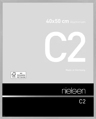 Immagine prodotto di Cornice Nielsen in alluminio C2 struttura argento opaco 40x50 cm